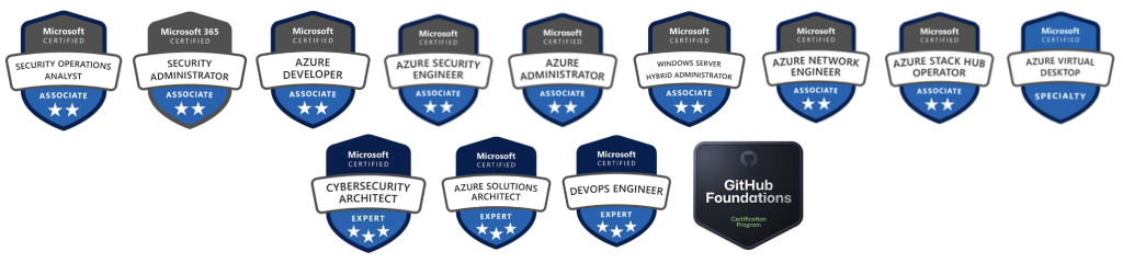 Microsoft certifications